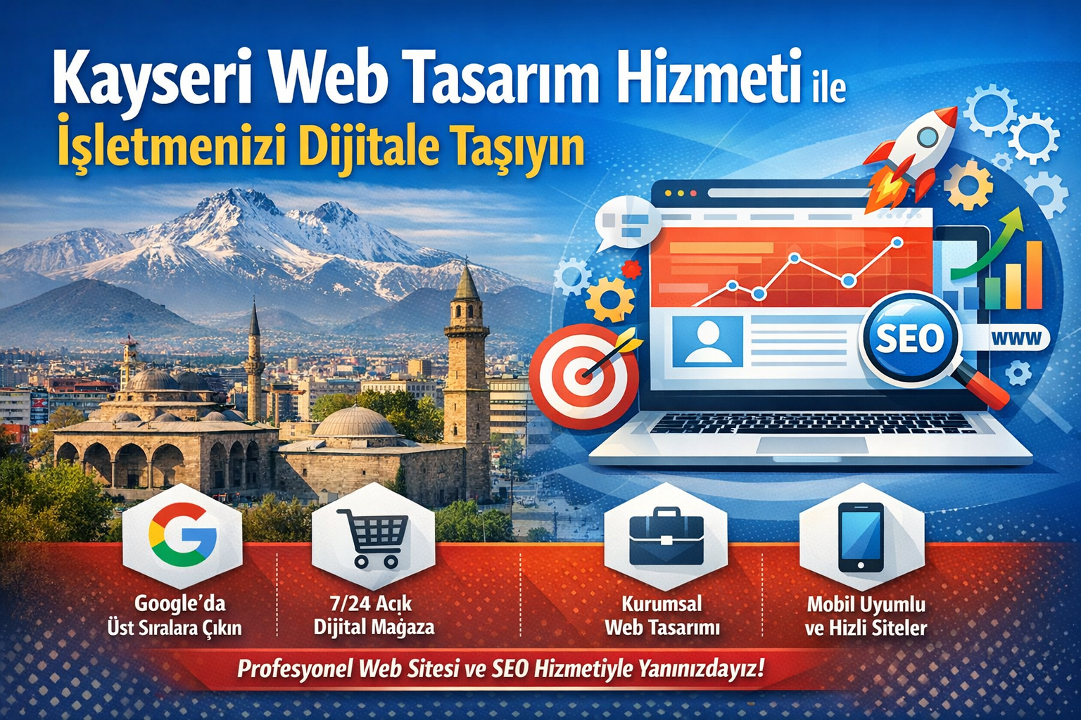 Kayseri Web Tasarım Hizmeti ile İşletmenizi Dijitale Taşıyın