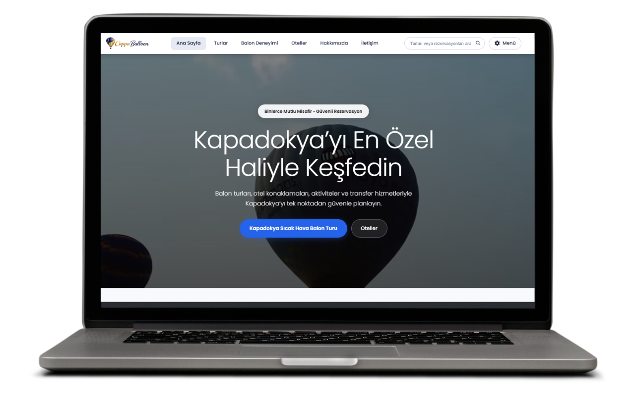 CappaBalloon Turizm ve Online Rezervasyon Sitesi